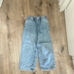 Girls wide leg jeans